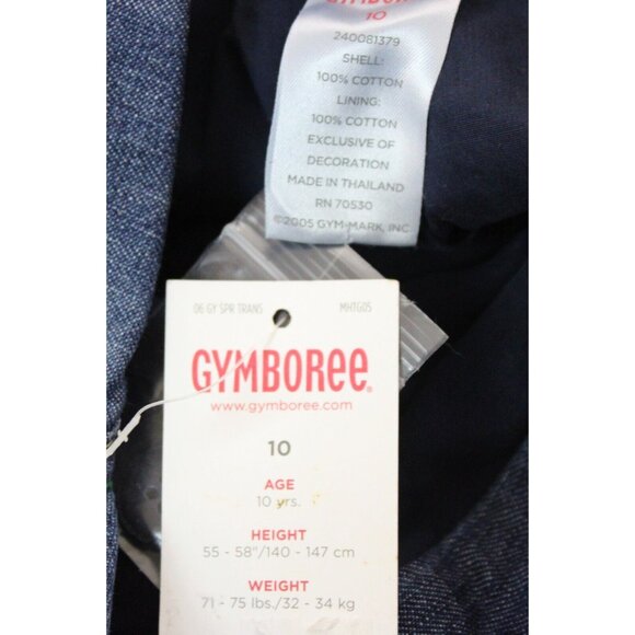 NEW 2006/05 Gymboree Prep Denim Blazer Jacket 10 Spring Tulip Belted Buttons - Picture 10 of 10